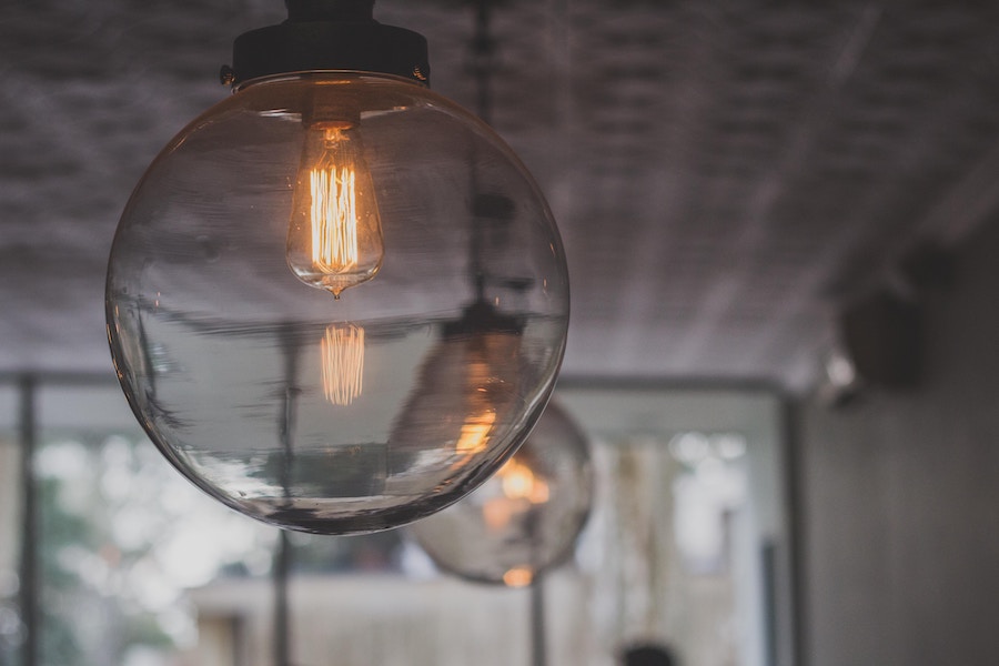 Cozy showroom lighting setup