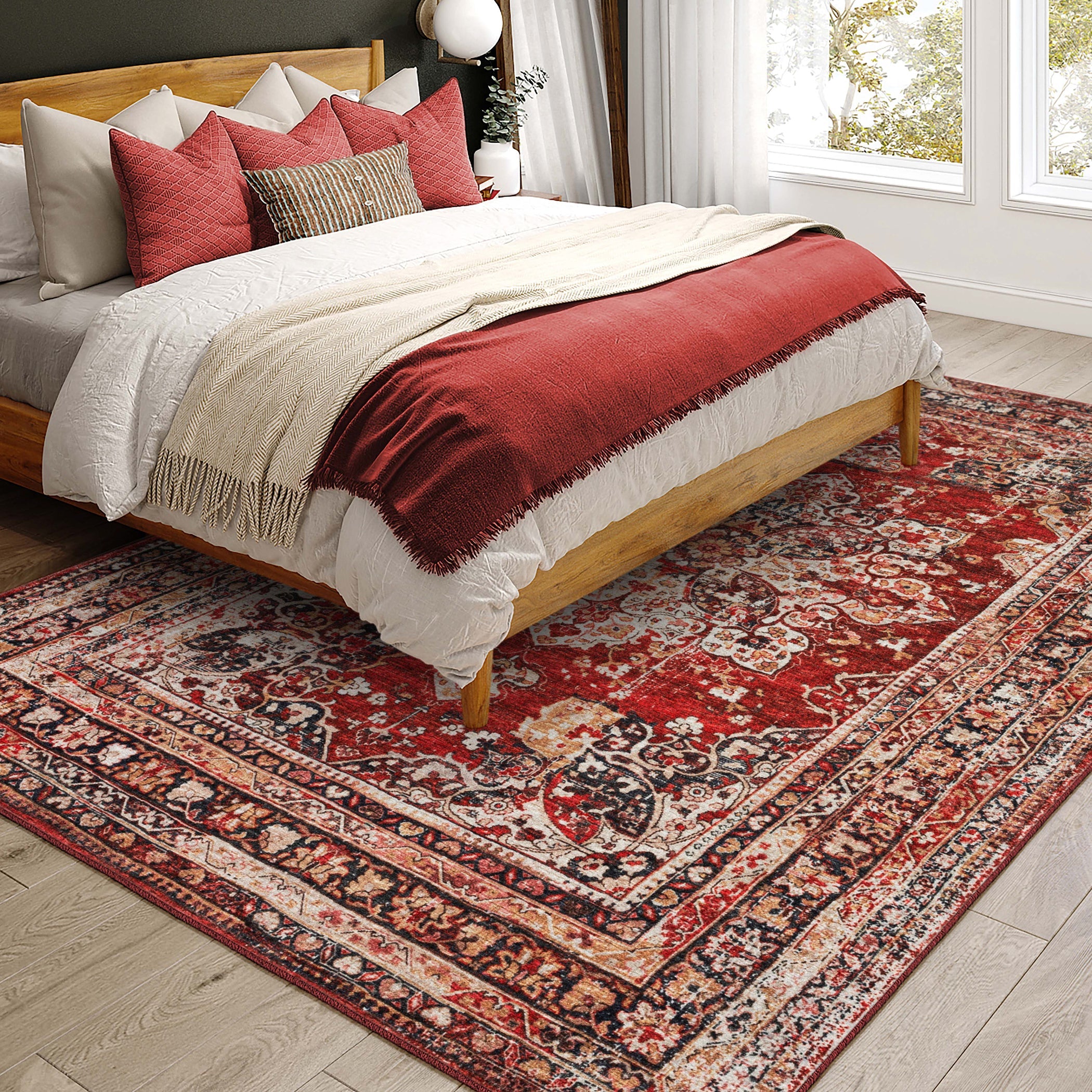 Dalyn premium area rug design styled in a living room setting